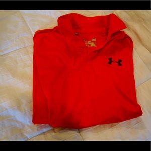 Orange short sleeve polo